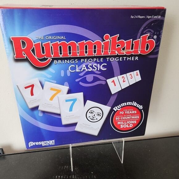 Rummikub by Pressman Classic Edition The Original Rummy Tile Game OPEN BOX - Picture 1 of 6